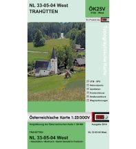 Wanderkarten Steiermark BEV-Karte 4104-West, Trahütten 1:25.000 BEV – Bundesamt für Eich- und Vermessungswesen