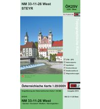 Hiking Maps Upper Austria BEV-Karte 4326-West, Steyr 1:25.000 BEV – Bundesamt für Eich- und Vermessungswesen