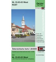 Wanderkarten Burgenland BEV-Karte 5203-West, Rust 1:25.000 BEV – Bundesamt für Eich- und Vermessungswesen