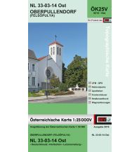 Hiking Maps Burgenland BEV-Karte 5214-Ost, Oberpullendorf / Felsőpulya 1:25.000 BEV – Bundesamt für Eich- und Vermessungswesen