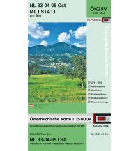 Wanderkarten Kärnten BEV-Karte 3105-Ost, Millstatt am See 1:25.000 BEV – Bundesamt für Eich- und Vermessungswesen