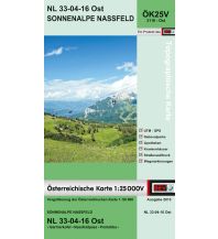 Wanderkarten Kärnten BEV-Karte 3116-Ost, Sonnenalpe Nassfeld 1:25.000 BEV – Bundesamt für Eich- und Vermessungswesen