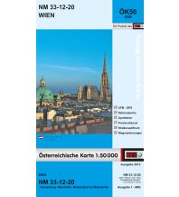 Hiking Maps Vienna BEV-Karte 5320, Wien 1:50.000 BEV – Bundesamt für Eich- und Vermessungswesen
