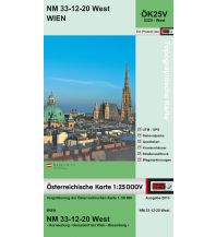 Wanderkarten Wien BEV-Karte 5320-West, Wien 1:25.000 BEV – Bundesamt für Eich- und Vermessungswesen