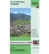 Wanderkarten Tirol BEV-Karte 2105-West, Sterzing 1:25.000 BEV – Bundesamt für Eich- und Vermessungswesen