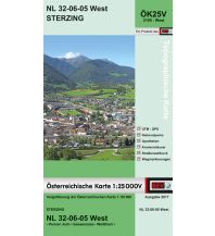 Wanderkarten Tirol BEV-Karte 2105-West, Sterzing/Vipiteno 1:25.000 BEV – Bundesamt für Eich- und Vermessungswesen