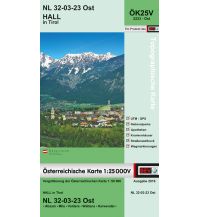 Wanderkarten Tirol BEV-Karte 2223-Ost, Hall in Tirol 1:25.000 BEV – Bundesamt für Eich- und Vermessungswesen