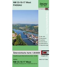 Hiking Maps Upper Austria BEV-Karte 3317-West, Passau 1:25.000 BEV – Bundesamt für Eich- und Vermessungswesen