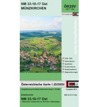 Wanderkarten Oberösterreich BEV-Karte 3317-Ost, Münzkirchen 1:25.000 BEV – Bundesamt für Eich- und Vermessungswesen