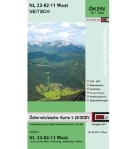 Wanderkarten Steiermark BEV-Karte 4211-West, Veitsch 1:25.000 BEV – Bundesamt für Eich- und Vermessungswesen