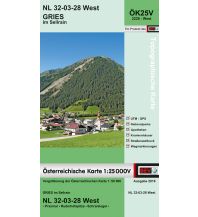 Wanderkarten Tirol BEV-Karte 2228-West, Gries im Sellrain 1:25.000 BEV – Bundesamt für Eich- und Vermessungswesen