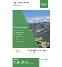 Wanderkarten Tirol BEV-Karte 2229-Ost, Brenner 1:25.000 BEV – Bundesamt für Eich- und Vermessungswesen