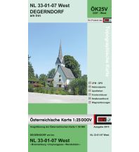 Wanderkarten Österreich BEV-Karte 3207-West, Degerndorf am Inn 1:25.000 BEV – Bundesamt für Eich- und Vermessungswesen