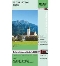 Wanderkarten Tirol BEV-Karte 3207-Ost, Ebbs 1:25.000 BEV – Bundesamt für Eich- und Vermessungswesen