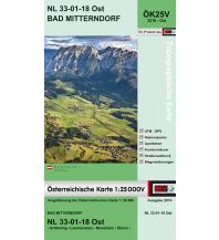 Wanderkarten Steiermark BEV-Karte 3218-Ost, Bad Mitterndorf 1:25.000 BEV – Bundesamt für Eich- und Vermessungswesen