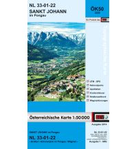 Hiking Maps Salzburg BEV-Karte 3222, Sankt Johann im Pongau 1:50.000 BEV – Bundesamt für Eich- und Vermessungswesen