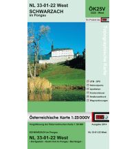 Hiking Maps Salzburg BEV-Karte 3222-West, Schwarzach im Pongau 1:25.000 BEV – Bundesamt für Eich- und Vermessungswesen