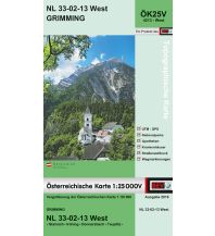 Wanderkarten Steiermark BEV-Karte 4213-West, Grimming 1:25.000 BEV – Bundesamt für Eich- und Vermessungswesen