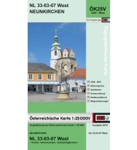 Wanderkarten Niederösterreich BEV-Karte 5207-West, Neunkirchen 1:25.000 BEV – Bundesamt für Eich- und Vermessungswesen
