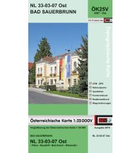 Wanderkarten Niederösterreich BEV-Karte 5207-Ost, Bad Sauerbrunn 1:25.000 BEV – Bundesamt für Eich- und Vermessungswesen