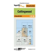 Wanderkarten Neuseeland LINZ Map BN24, Collingwood 1:50.000 Infomap Department of Survey and Landinformation New Zealand