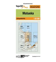 Hiking Maps New Zealand LINZ Map BP25, Motueka 1:50.000 Infomap Department of Survey and Landinformation New Zealand