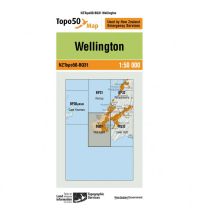 Hiking Maps New Zealand LINZ Map BQ31, Wellington 1:50.000 Infomap Department of Survey and Landinformation New Zealand