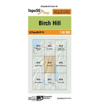 Hiking Maps New Zealand LINZ Map BY15, Birch Hill 1:50.000 Infomap Department of Survey and Landinformation New Zealand