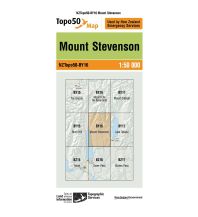 Hiking Maps New Zealand LINZ Map BY16, Mount Stevenson 1:50.000 Infomap Department of Survey and Landinformation New Zealand