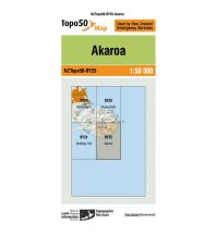 Hiking Maps New Zealand LINZ Map BY25, Akaroa 1:50.000 Infomap Department of Survey and Landinformation New Zealand