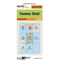 Hiking Maps New Zealand LINZ Map CH10, Foveaux Strait 1:50.000 Infomap Department of Survey and Landinformation New Zealand