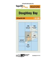 Hiking Maps New Zealand LINZ Map CJ08, Doughboy Bay 1:50.000 Infomap Department of Survey and Landinformation New Zealand