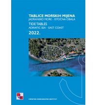 Revierführer Kroatien und Adria Tide tables - Adriatic Sea - East Coast 2022 Hrvatski Hidrografski Institut