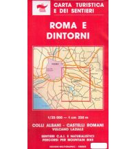 Wanderkarten Italien Carta turistica e dei sentieri 501, Roma e dintorni 1:25.000 Edizioni Multigraphic