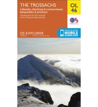 Hiking Maps Scotland OS Explorer Map OL46, The Trossachs 1:25.000 Ordnance Survey UK