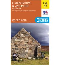 Hiking Maps Scotland OS Explorer Map OL57, Cairn Gorm & Aviemore 1:25.000 Ordnance Survey UK