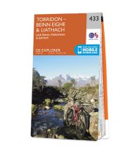 Hiking Maps Scotland OS Explorer Map 433, Torridon, Beinn Eighe & Liathach 1:25.000 Ordnance Survey UK