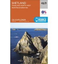 Hiking Maps Britain OS Explorer Map 469 Großbritannien - Shetland - Mainland North West 1:25.000 Ordnance Survey UK