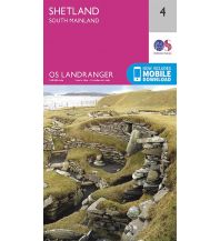 Wanderkarten Schottland OS Landranger Map 4, Shetland - South Mainland 1:50.000 Ordnance Survey UK