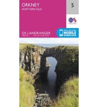 Hiking Maps Scotland OS Landranger Map 5, Orkney - Northern Isles 1:50.000 Ordnance Survey UK