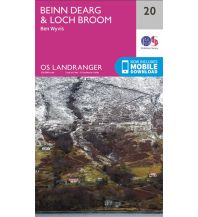 Wanderkarten Schottland OS Landranger Map 20, Beinn Dearg & Loch Broom 1:50.000 Ordnance Survey UK