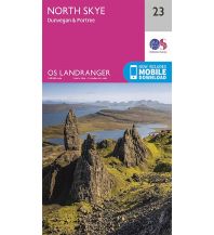 Hiking Maps Scotland OS Landranger Map 23, North Skye - Dunvegan & Portree 1:50.000 Ordnance Survey UK