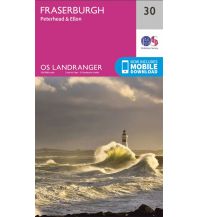 Hiking Maps Britain OS Landranger Map 30 Großbritannien - Fraserburgh 1:50.000 Ordnance Survey UK