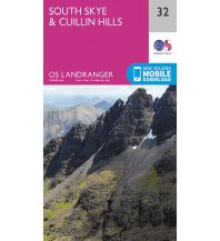 Hiking Maps Scotland OS Landranger Map 32, South Skye & Cuillin Hills 1:50.000 Ordnance Survey UK