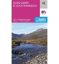 Wanderkarten Schottland OS Landranger Map 42, Glen Garry & Loch Rannoch 1:50.000 Ordnance Survey UK