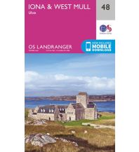 Wanderkarten Schottland OS Landranger 48 Großbritannien - Iona & West Mull 1:50.000 Ordnance Survey UK