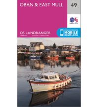 Wanderkarten Schottland OS Landranger 49 Großbritannien - Oban & East Mull 1:50.000 Ordnance Survey UK