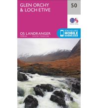 Wanderkarten Schottland OS Landranger Map 50, Glen Orchy & Loch Etive 1:50.000 Ordnance Survey UK