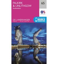 Wanderkarten OS Landranger 65 Großbritannien - Falkirk & Linlithgow 1:50.000 Ordnance Survey UK