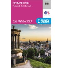 Hiking Maps Britain OS Landranger 66 Großbritannien - Edinburgh 1:50.000 Ordnance Survey UK